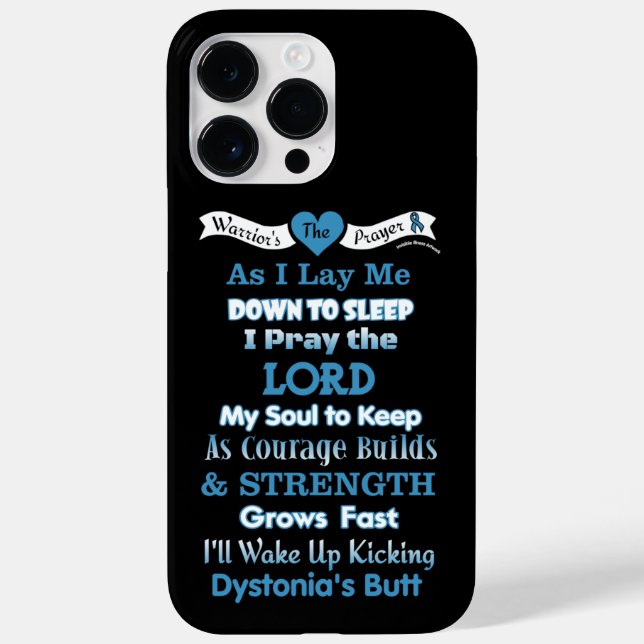 The Warrior's Prayer   Dystonia Case-Mate iPhone Case (Back)