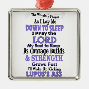 The Warrior's Prayer Lupus Metal Tree Decoration