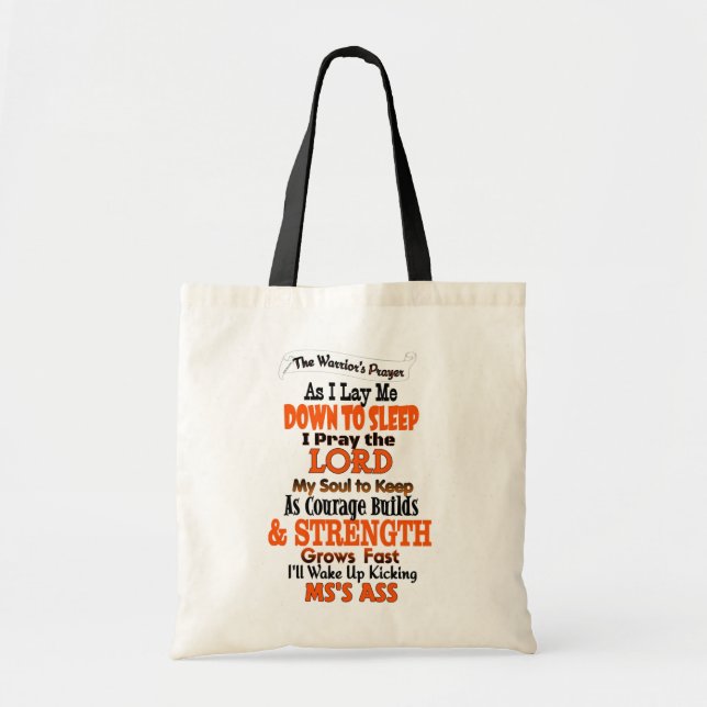 The Warrior's Prayer   MS Tote Bag (Front)