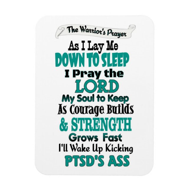 The Warrior's Prayer...PTSD Magnet (Vertical)