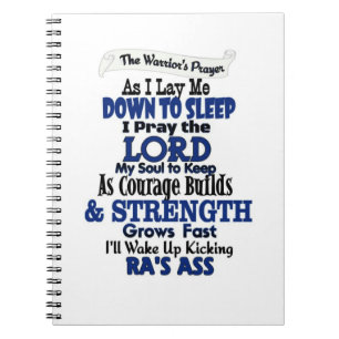 The Warrior's Prayer RA Notebook