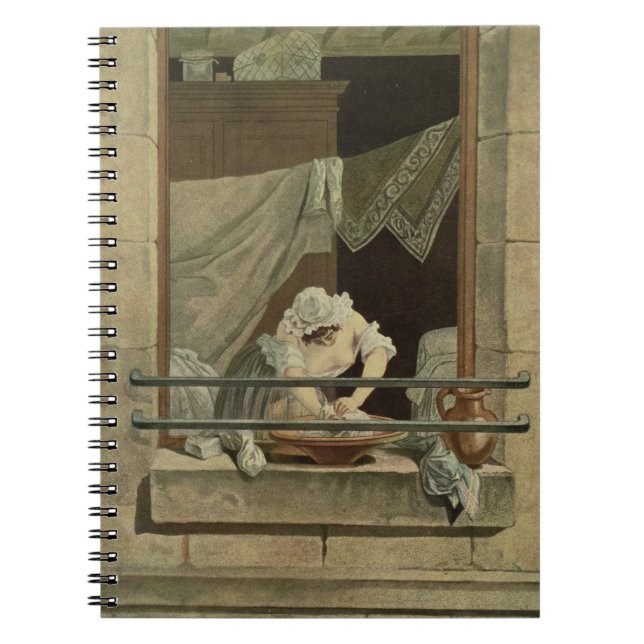The Washerwoman, engraved by J. Laurent Julien (c1 Notebook (Front)