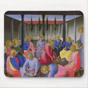 The Washing of the Feet, detail from panel three o Mouse Pad