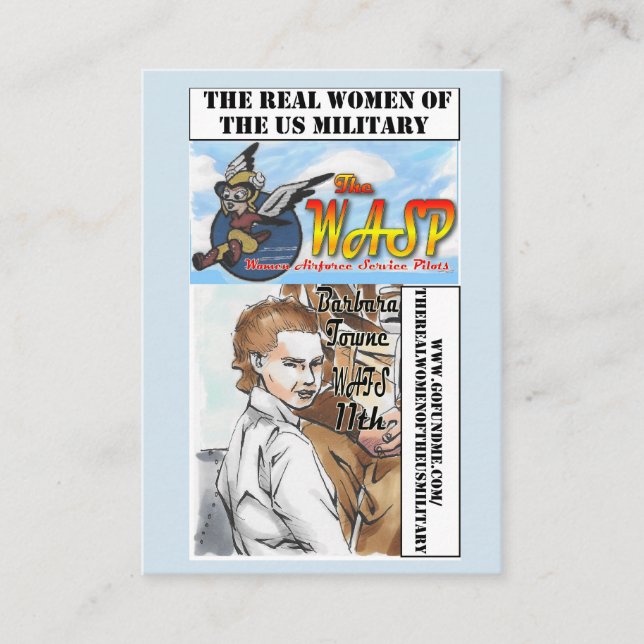 The WASP Barbara Towne Trading Card (Front)