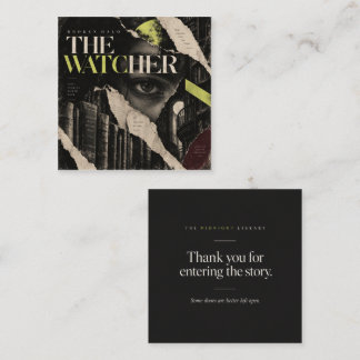 The Watcher – Gothic Literary Collage Enclosure Card