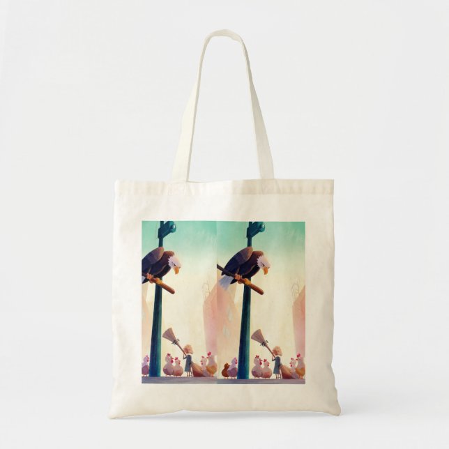 The Watcher On The Wire Tote Bag (Front)
