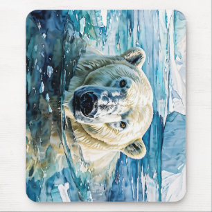 The Watchful Ice Guardian Mouse Pad