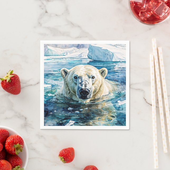 The Watchful Ice Guardian Napkin (Insitu)