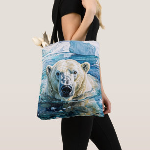 The Watchful Ice Guardian Tote Bag