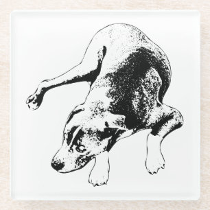 The Watchful Pause Glass Coaster