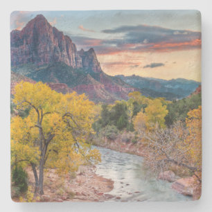 The Watchman in Autumn Stone Coaster