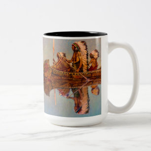 The Water Burial by Newell Convers Wyeth Two-Tone Coffee Mug