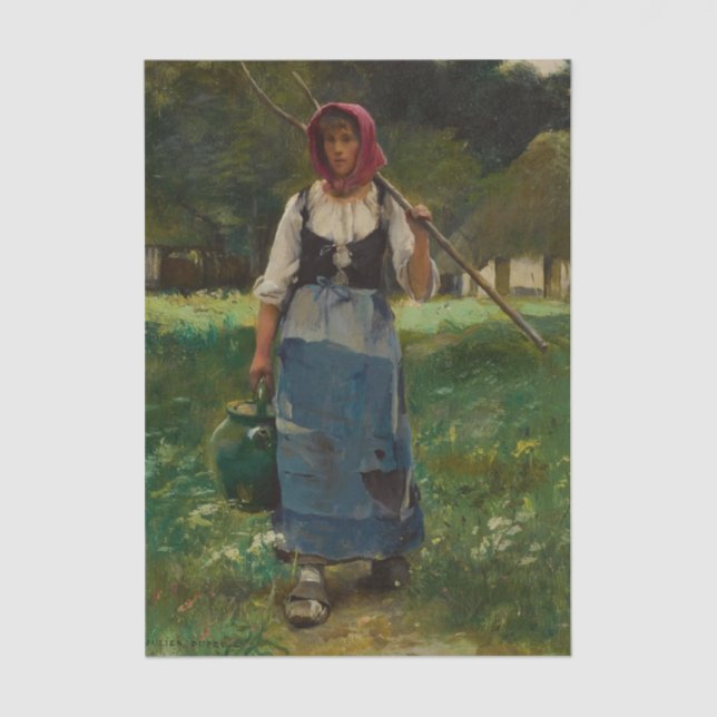 The Water Carrier by Julien Dupre Tissue Paper (Front)