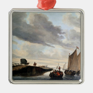 The Water Coach Metal Ornament