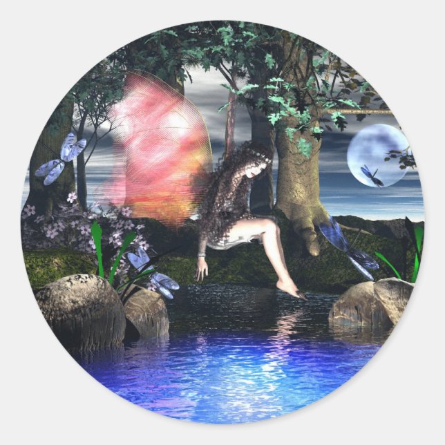 The Water Hole Classic Round Sticker (Front)