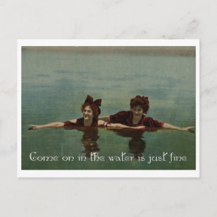 The Water Is Just Fine Postcard