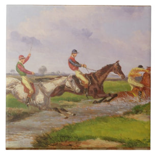 The Water Jump: the Autumn Steeplechase at Ballara Ceramic Tile