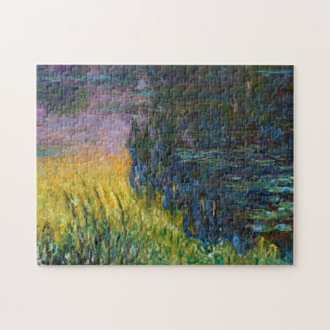 The Water Lilies - Setting Sun, Claude Monet, 1916 Jigsaw Puzzle (Horizontal)