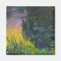 The Water Lilies - Setting Sun, Claude Monet, 1916