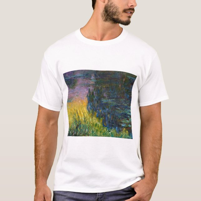The Water Lilies - Setting Sun, Claude Monet, 1916 T-Shirt (Front)