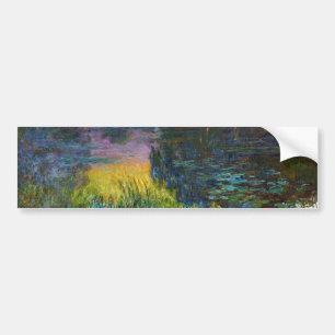 The Water Lilies - Setting Sun, Claude Monet Bumper Sticker