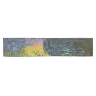The Water Lilies - Setting Sun, Claude Monet Short Table Runner