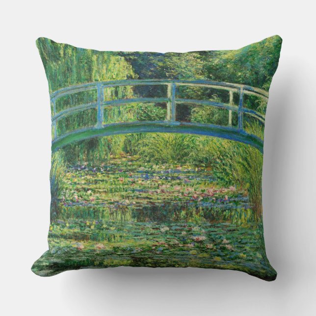 The Water-Lily Pond, 1899 by Claude Monet Cushion (Front)