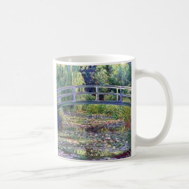 The Water Lily Pond by Claude Monet Coffee Mug (Right)