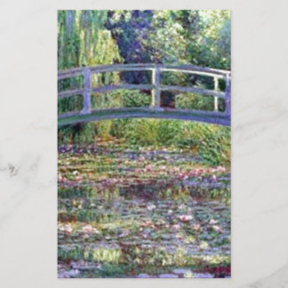 The Water Lily Pond by Claude Monet Stationery