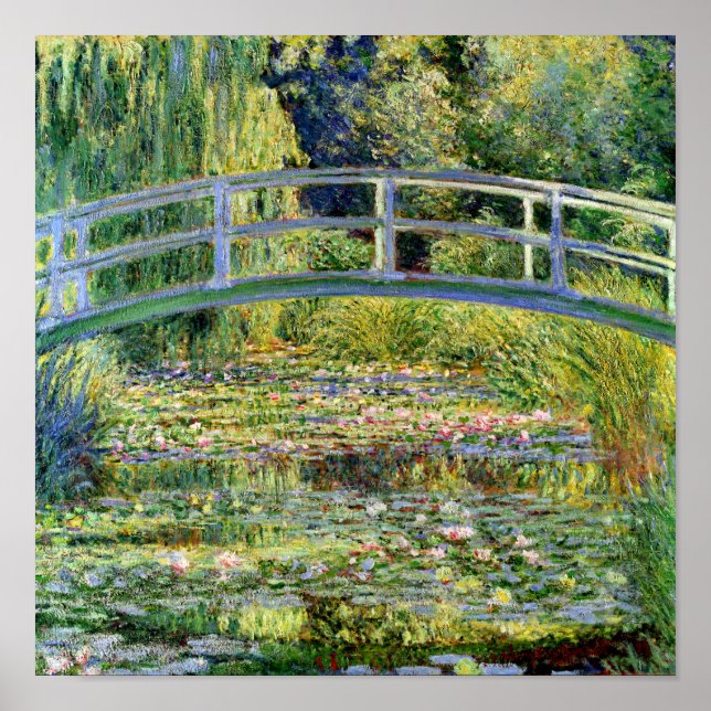 The Water-Lily Pond by Monet Fine Art Poster (Front)
