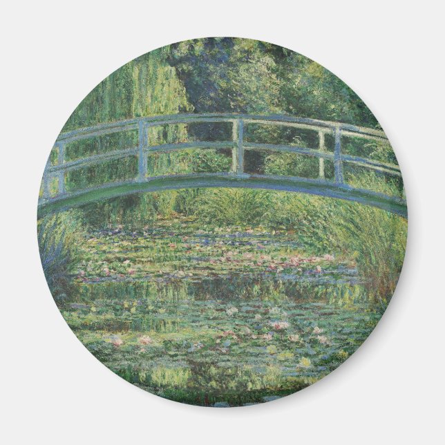 The Water-Lily Pond, Landscape Oil Painting, Monet Magnet (Front)