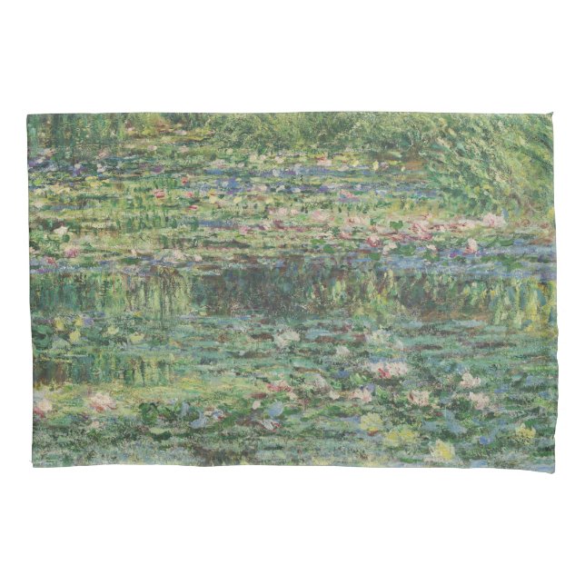 The Water-Lily Pond, Landscape Oil Painting, Monet Pillowcase (Front)