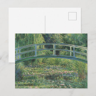 The Water-Lily Pond, Landscape Oil Painting, Monet Postcard