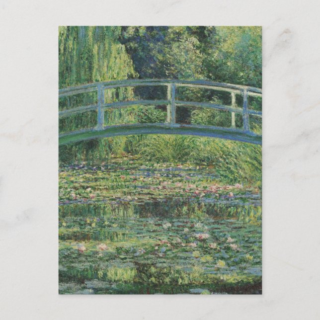 The Water-Lily Pond, Landscape Oil Painting, Monet Postcard (Front)