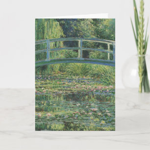 The Water-Lily Pond, Landscape Oil Painting, Monet Thank You Card