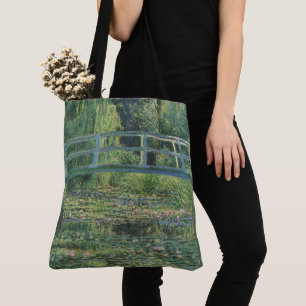 The Water-Lily Pond, Landscape Oil Painting, Monet Tote Bag