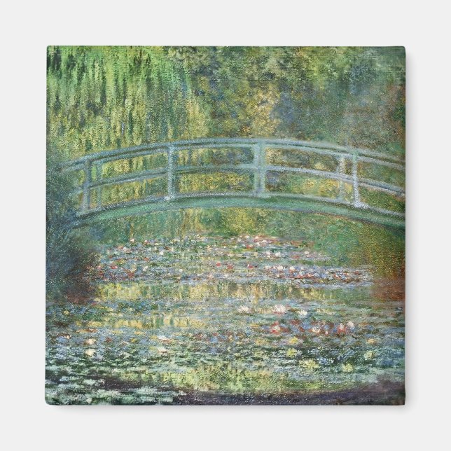 The Water Lily Pond | Vintage French Painting Magnet (Front)