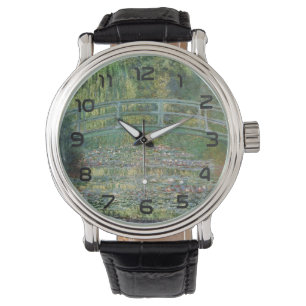 The Water Lily Pond Vintage French Painting Watch