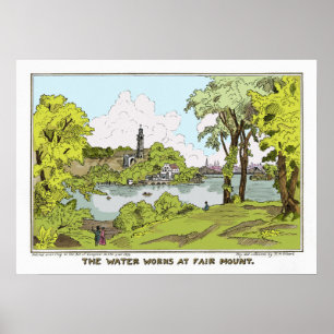 The Water Works at Fairmount Philadelphia Poster