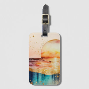 The Watercolor Beach Series Design 3 Luggage Tag