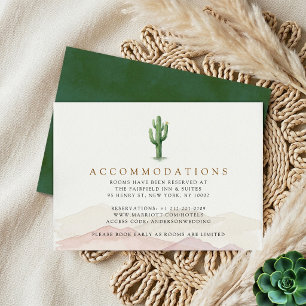 The Watercolor Desert Range Wedding Suite - Enclosure Card