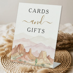 The Watercolor Desert Range Wedding Suite - Pedestal Sign