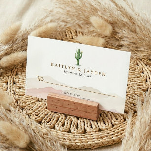 The Watercolor Desert Range Wedding Suite - Place Card