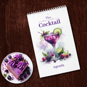 The Watercolour Cocktail Agenda Calendar
