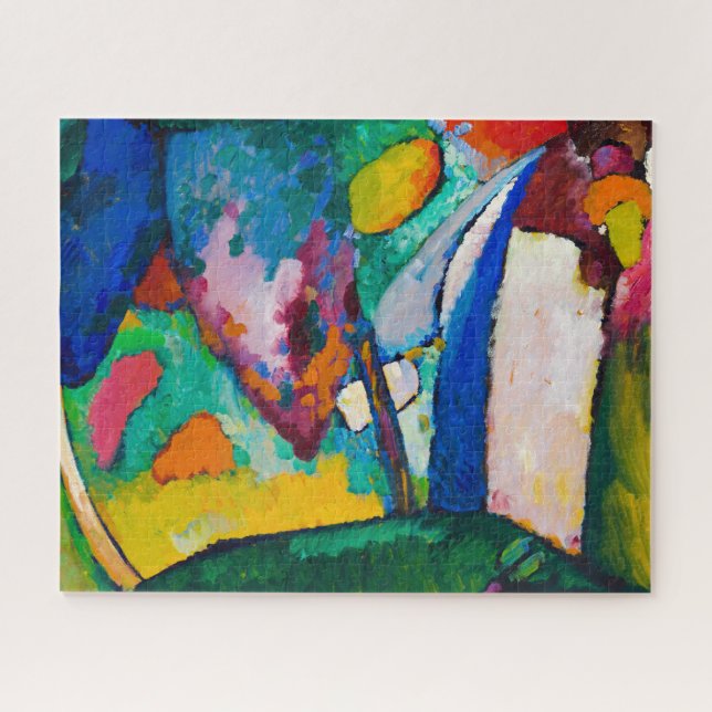 The Waterfall, 1909 by Wassily Kandinsky Jigsaw Puzzle (Horizontal)