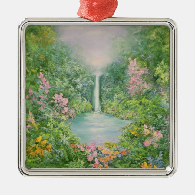 The Waterfall 1997 Metal Tree Decoration (Front)