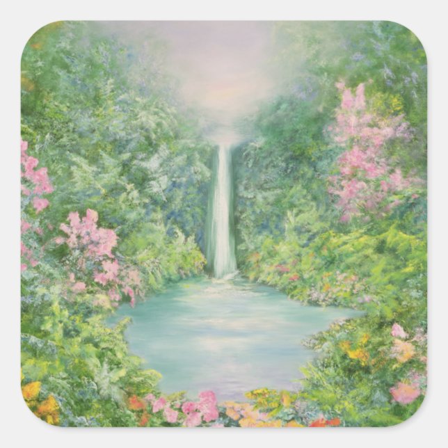 The Waterfall 1997 Square Sticker (Front)