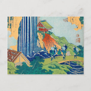 The Waterfall at Ono on the Kisokaido Road, 1832 Postcard