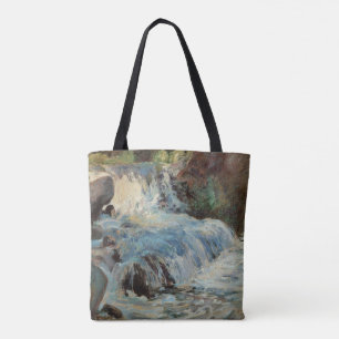 The Waterfall by Twachtman, Vintage Impressionism Tote Bag