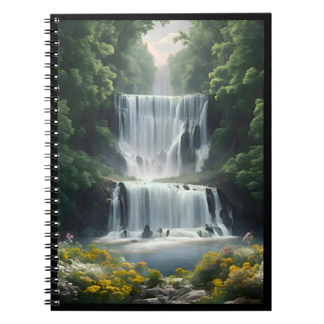 The Waterfall Landscape Notebook (Front)